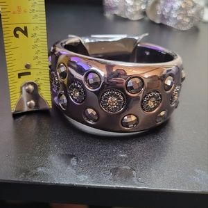 New Large Rhinestone Bangle Bracelet